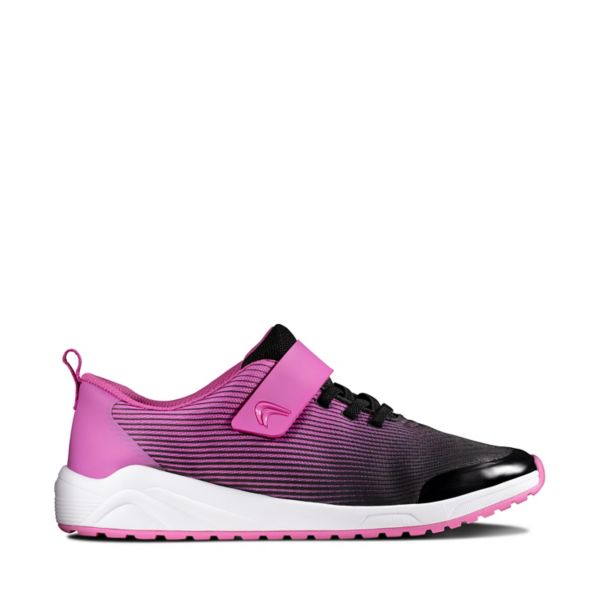 Clarks Girls Aeon Pace Youth Trainers Pink | USA-5834721